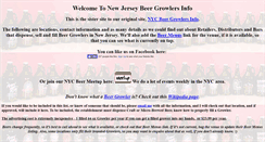 Desktop Screenshot of njbeergrowlers.info